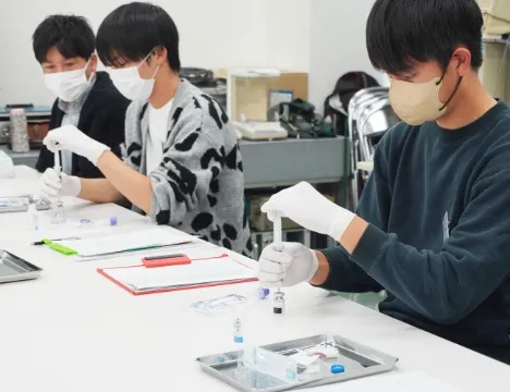 血液検査の実習体験