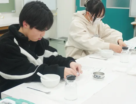 薬の調剤の実習体験